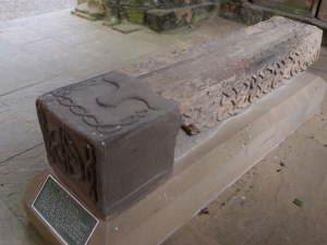 the remains of a 12th century tomb