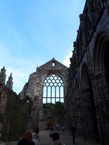 The remains of the 12th century Holyrood Abbey
